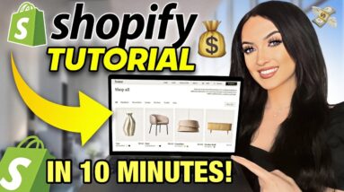 How to Design a Shopify Store in 10 Minutes & MAKE MONEY (STEP BY STEP)